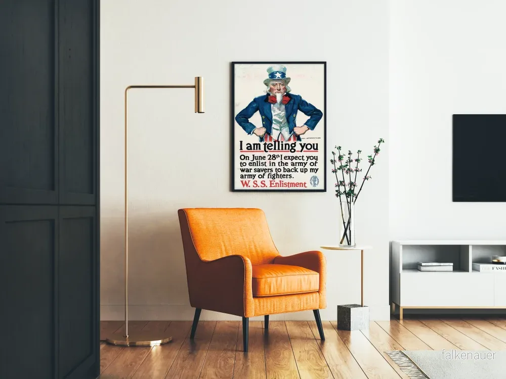 Vintage militärrekryteringsaffisch Uncle Sam - Bild 2