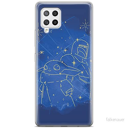 ERT GROUP mobiltelefonfodral för Samsung A42 5G originalt och officiellt licensierat Star Wars mönster Baby Yoda 023 optimalt anpassad till formen på mobiltelefonen, fodral tillverkad av TPU plast 5904805076992