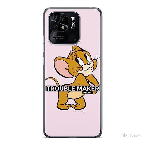 ERT GROUP mobiltelefonfodral för Xiaomi REDMI 10C originalt och officiellt licensierat Tom & Jerry mönster 012 optimalt anpassad till formen på mobiltelefonen, fodral tillverkad av TPU plast 5905511544874