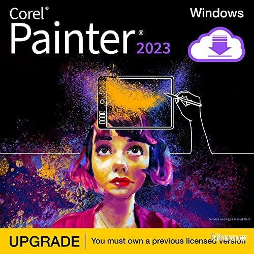 Corel Painter 2023 Boxpaket (uppgradering) 1 användare Win, Mac engelska, tyska, franska Europa 735163164039