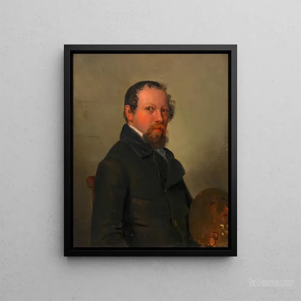Målning Självporträtt av Alexandre Clarot - Alexander Clarot | Konsttryck