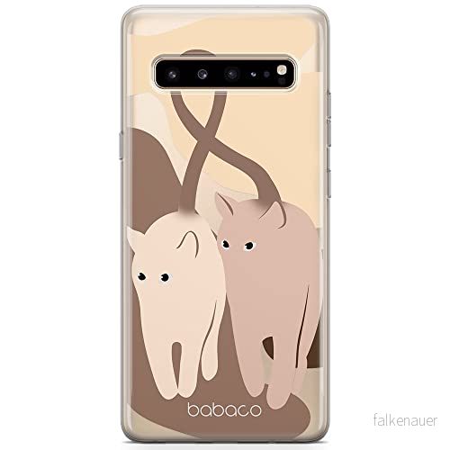 ERT GROUP mobiltelefonfodral för Samsung S10 5G originalt och officiellt licensierat Babaco mönster Cats 002 optimalt anpassad till formen på mobiltelefonen, gedeeltelijk transparant 5905131077912