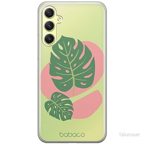 ERT GROUP mobiltelefonfodral för Samsung A34 5G originalt och officiellt licensierat Babaco mönster Plants 011 optimalt anpassad till formen på mobiltelefonen, gedeeltelijk transparant 5905511779689