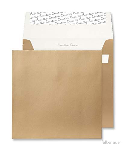 Blake Shine Metallic 220 x mm 130 Gsm Kvadrat Peel And Seal 513 Metalliskt Guld, Förpackning Med 500 5060215931112