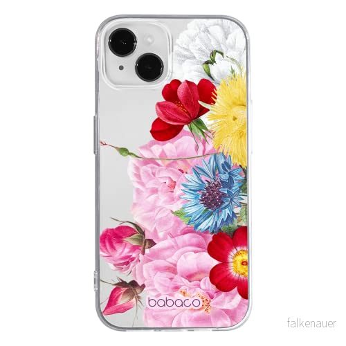 ERT GROUP mobiltelefonfodral för Iphone 13 MINI originalt och officiellt licensierat Babaco mönster Flowers 056 optimalt anpassad till formen på mobiltelefonen, gedeeltelijk transparant 5905131362155
