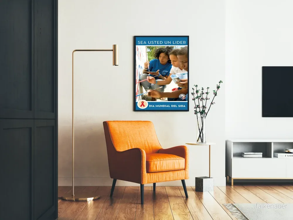 Väggdekorationsposter för Världsaidsdagen - Målning och engagemang - Bild 2