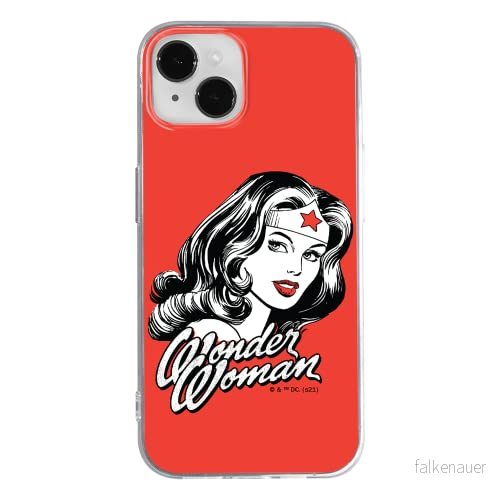 ERT GROUP mobiltelefonfodral för Apple Iphone 14 originalt och officiellt licensierat DC mönster Wonder Woman 023 optimalt anpassad till formen på mobiltelefonen, fodral tillverkad av TPU plast 5905131883131