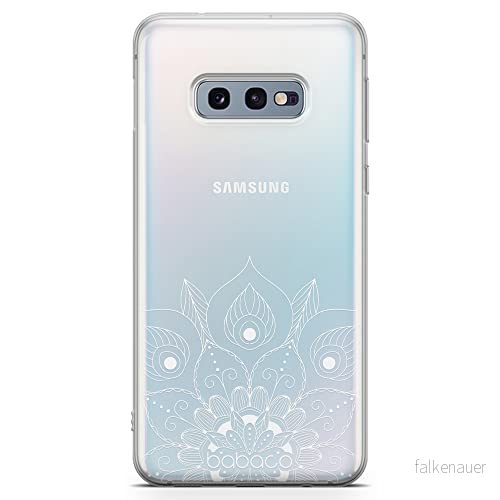 ERT GROUP mobiltelefonfodral för Samsung S10e originalt och officiellt licensierat Babaco mönster Mandalas 008 Vit optimalt anpassad till formen på mobiltelefonen, gedeeltelijk transparant 5904805853432