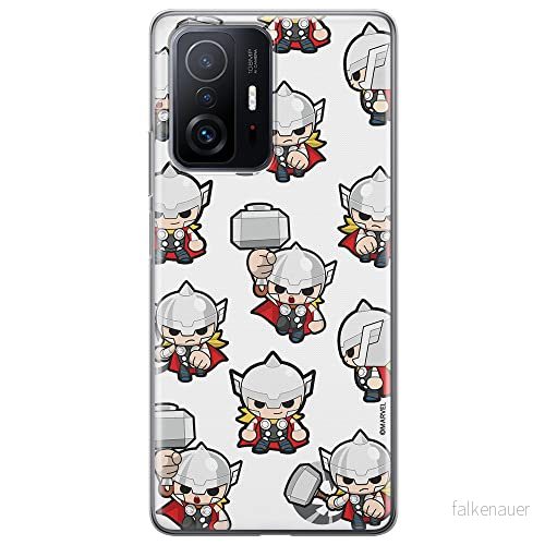 ERT GROUP mobiltelefonfodral för Xiaomi 11T 5G / PRO originalt och officiellt licensierat Marvel mönster Thor 007 optimalt anpassad till formen på mobiltelefonen, fodral tillverkad av TPU plast 5904805560576