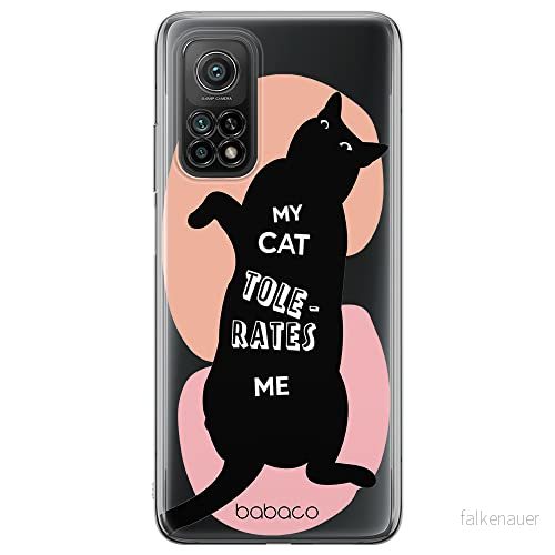 ERT GROUP mobiltelefonfodral för Xiaomi MI 10 LITE originalt och officiellt licensierat Babaco mönster Cats 003 optimalt anpassad till formen på mobiltelefonen, gedeeltelijk transparant 5905131111753