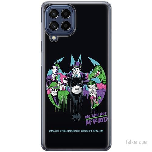 ERT GROUP mobiltelefonfodral för Samsung M33 5G originalt och officiellt licensierat DC mönster Batman 100 optimalt anpassad till formen på mobiltelefonen, fodral tillverkad av TPU plast 5905795059965