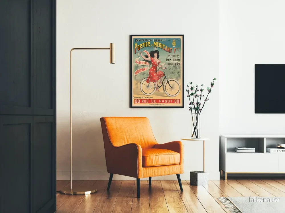 Vintageposter Fransk tillverkning Portier & Méricant F° - Retro väggdekoration - Bild 2