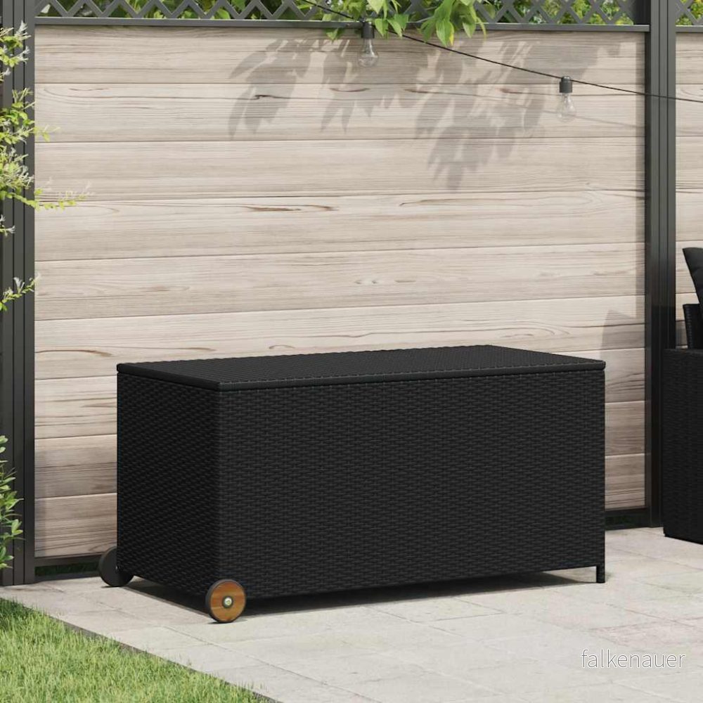 vidaXL Dynbox svart 120x65x61 cm konstrotting 8720286055106