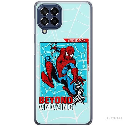 ERT GROUP mobiltelefonfodral för Samsung M33 5G originalt och officiellt licensierat Marvel mönster Spider Man 041 optimalt anpassad till formen på mobiltelefonen, fodral tillverkad av TPU plast 5905795017484