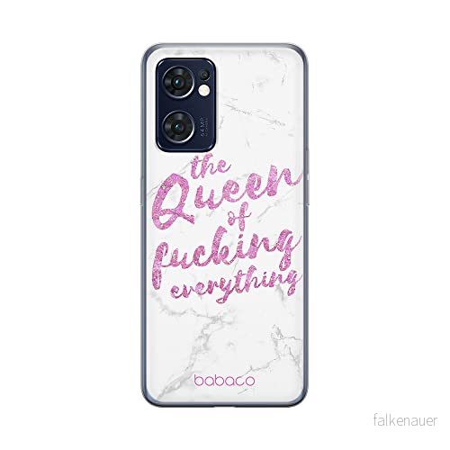 ERT GROUP mobiltelefonfodral för Oppo RENO 7 5G originalt och officiellt licensierat Babaco mönster Queen 003 optimalt anpassad till formen på mobiltelefonen, fodral tillverkad av TPU plast 5905511316327