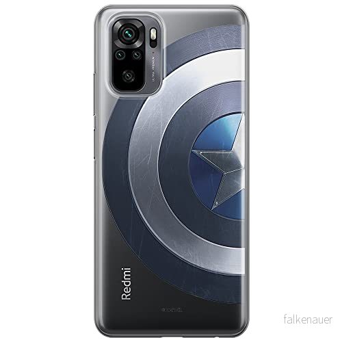 ERT GROUP mobiltelefonfodral för Xiaomi REDMI NOTE 10/ 10S originalt och officiellt licensierat Marvel mönster Captain America 006 anpassad till formen på mobiltelefonen, gedeeltelijk transparant 5903537183862
