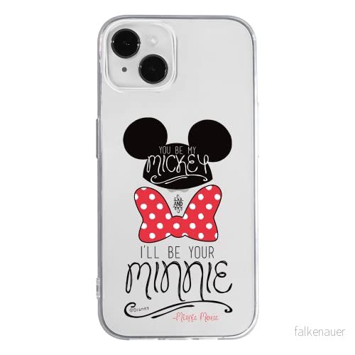 ERT GROUP mobiltelefonfodral för Apple Iphone 14 PLUS originalt och officiellt licensierat Disney mönster Mickey & Minnie 004 optimalt anpassad till formen på mobiltelefonen, gedeeltelijk transparant 5905131908940