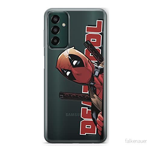 ERT GROUP mobiltelefonfodral för Samsung M13 4G originalt och officiellt licensierat Marvel mönster Deadpool 002 optimalt anpassad till formen på mobiltelefonen, gedeeltelijk transparant 5905511323301