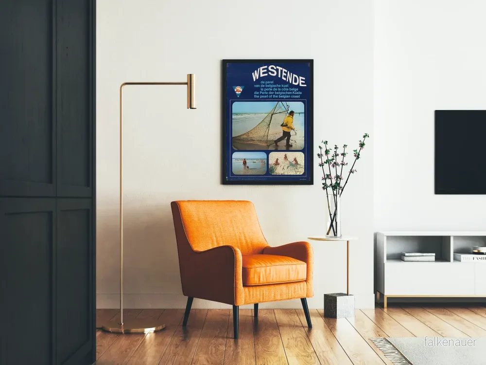Vintageposter Westende, pärla vid den belgiska kusten - Bild 2