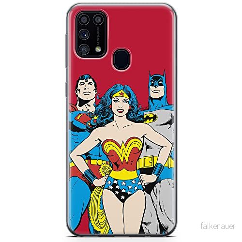 ERT GROUP mobiltelefonfodral för Samsung M31 originalt och officiellt licensierat DC mönster Justice League 003 optimalt anpassad till formen på mobiltelefonen, fodral tillverkad av TPU plast 5904805482007