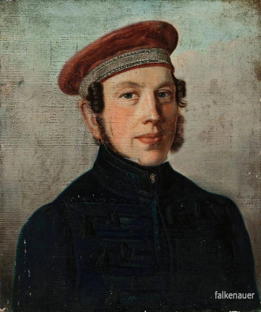 Målning porträtt av prins Romain Czartoryski - Anton Clemens Albrecht Evers | Konsttryck - Bild 2