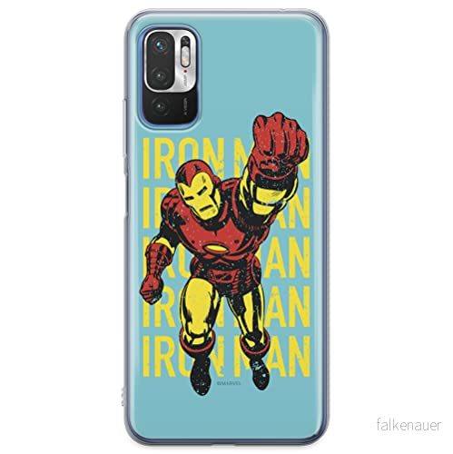 ERT GROUP mobiel telefoonhoesje voor Xiaomi REDMI NOTE 10 5G / POCO M3 PRO origineel en officieel erkend Marvel patroon Iron Man 009, hoesje is gemaakt van TPU 5904805609220