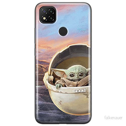 ERT GROUP mobiltelefonfodral för Xiaomi REDMI 9C originalt och officiellt licensierat Star Wars mönster Baby Yoda 005 optimalt anpassad till formen på mobiltelefonen, fodral tillverkad av TPU plast 5903040284230