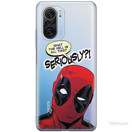 ERT GROUP mobiltelefonfodral för Xiaomi MI 11i/ REDMI K40/K40 PRO/POCO F3/ F3 PRO originalt och officiellt licensierat Marvel mönster Deadpool 010, gedeeltelijk transparant 5905511890780