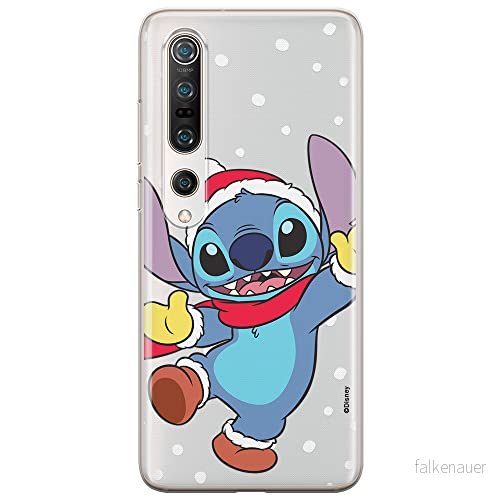 ERT GROUP mobiltelefonfodral för Xiaomi MI 10 / PRO originalt och officiellt licensierat Disney mönster Stitch 009 optimalt anpassad till formen på mobiltelefonen, gedeeltelijk transparant 5903537168890