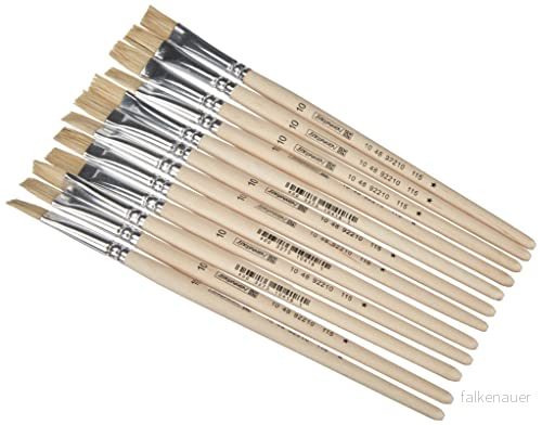 BRUNNEN 1026366741 12X borstpensel skola 10, MDF 4003273332447