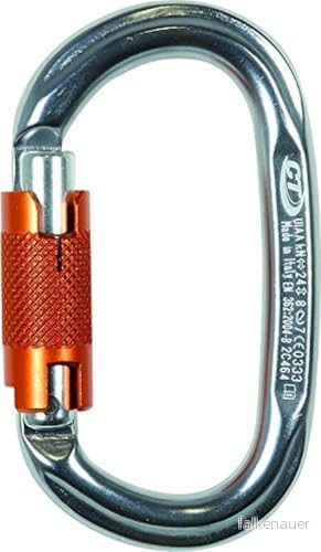 Climbing Technology Pillar WG karbinhake oval med tvingar 2 rörelser, blå 8056734833539