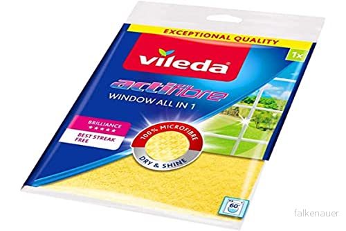 Vileda rengöringsduk för glas Actifibre, gul 4023103195929