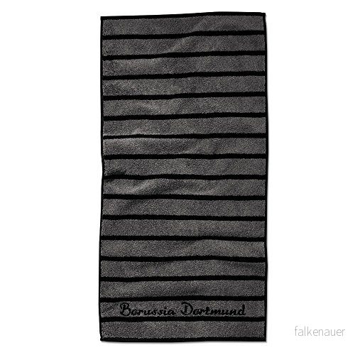 Borussia Dortmund, BVB handduk svart/grå/svart, 50 x 100 cm 4026649154320