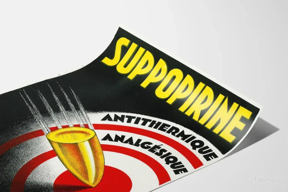 Vintageposter för smärtstillande och antitermisk Suppopirine - Bild 3