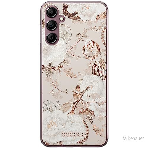 ERT GROUP mobiltelefonfodral för Samsung A14 4G/5G originalt och officiellt licensierat Babaco mönster Flowers 045 optimalt anpassad till formen på mobiltelefonen, fodral tillverkad av TPU plast 5905511828448