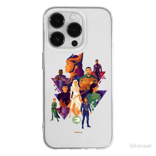 ERT GROUP mobiltelefonfodral för Apple Iphone 14 PRO MAX originalt och officiellt licensierat Marvel mönster Eternals 007 optimalt anpassad till formen på mobiltelefonen, gedeeltelijk transparant 5905131937575