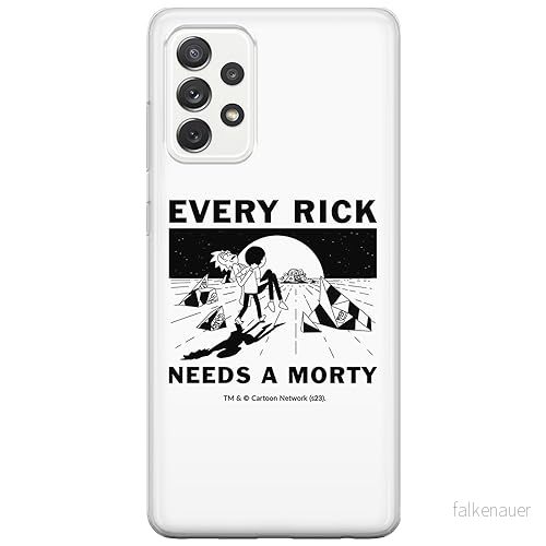 ERT GROUP mobiltelefonfodral för Samsung A53 5G originalt och officiellt licensierat Rick and Morty mönster & 045 anpassad till formen på mobiltelefonen, fodral tillverkad av TPU plast 5905795049577
