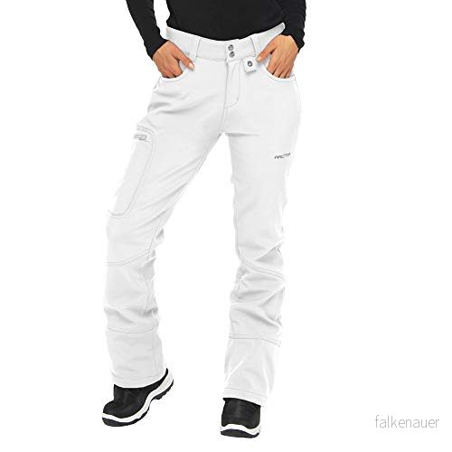 ARCTIX Dam Sarah Fleece-fodrade Softshellbyxor, vit, X-Large (16-18) lång 95636068418