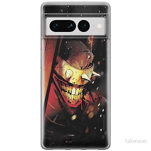 ERT GROUP mobiltelefonfodral för Google PIXEL 7 PRO originalt och officiellt licensierat DC mönster Batman Who Laughs 005 anpassad till formen på mobiltelefonen, fodral tillverkad av TPU plast 5905795165031