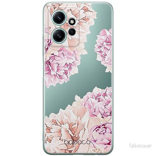 ERT GROUP mobiltelefonfodral för Xiaomi REDMI NOTE 12 4G originalt och officiellt licensierat Babaco mönster Flowers 001 optimalt anpassad till formen på mobiltelefonen, gedeeltelijk transparant 5905511938857