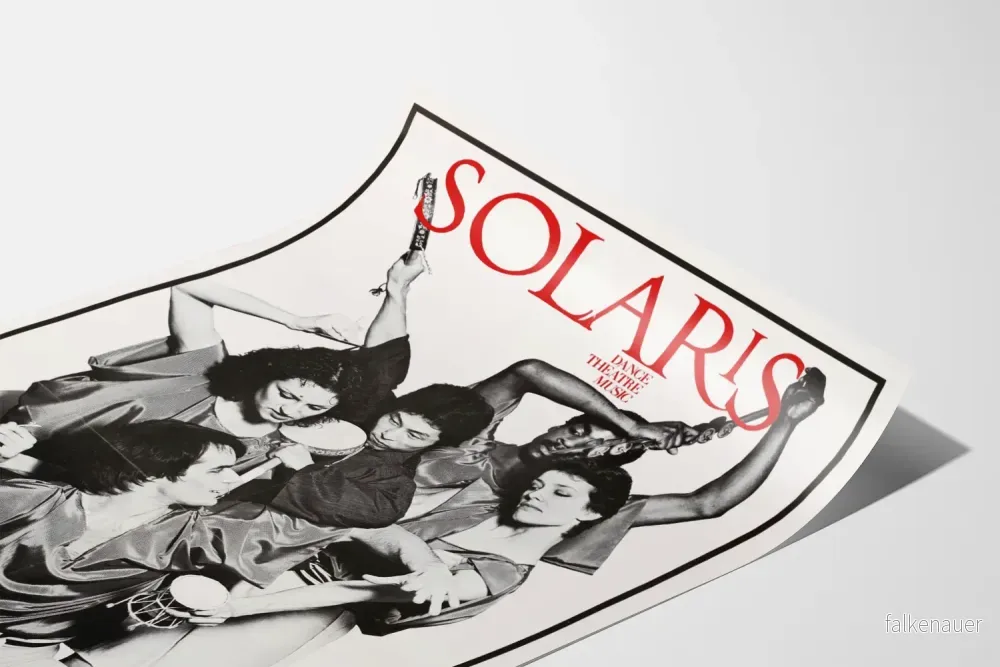 Poster Solaris Dance Theatre Musik vintage i svartvitt - Bild 3