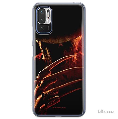 ERT GROUP mobiltelefonfodral för Xiaomi REDMI NOTE 10 5G / POCO M3 PRO originalt och officiellt licensierat Horror mönster Nightmare of Elm Street 005, fodral tillverkad av TPU plast 5905511081249