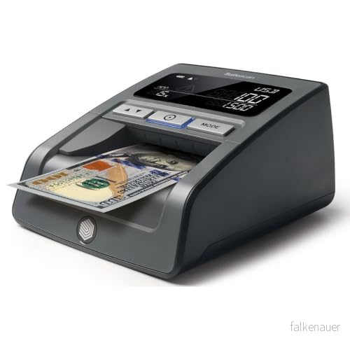 Safescan 185 S automatisk sedelkontrollör för snabb kontroll av sedlar Inkluderar amerikanska dollar förfalskningskontroller med 7x äkthetskontroll 100% exakt 8717496335890
