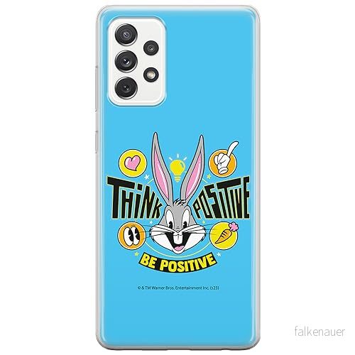 ERT GROUP mobiltelefonfodral för Samsung A52 5G / LTE 4G A52S originalt och officiellt licensierat Looney Tunes mönster Bugs 019, fodral tillverkad av TPU plast 5905795083182