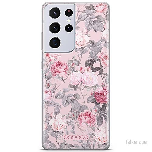ERT GROUP mobiltelefonfodral för Samsung S21 ULTRA originalt och officiellt licensierat Babaco mönster Flowers 054 optimalt anpassad till formen på mobiltelefonen, fodral tillverkad av TPU plast 5905131352439