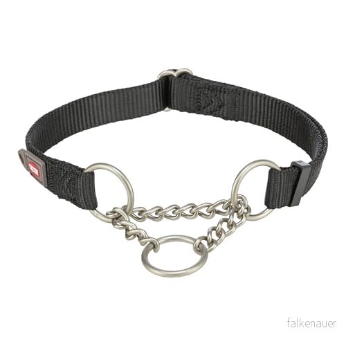 Trixie Premium semi choke M L: 35 50 cm/20 mm black 4011905202815