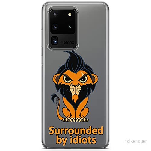 ERT GROUP mobiltelefonfodral för Samsung S20 ULTRA / S11 PLUS originalt och officiellt licensierat Disney mönster Scar 001 optimalt anpassad till formen på mobiltelefonen, gedeeltelijk transparant 5905131438522