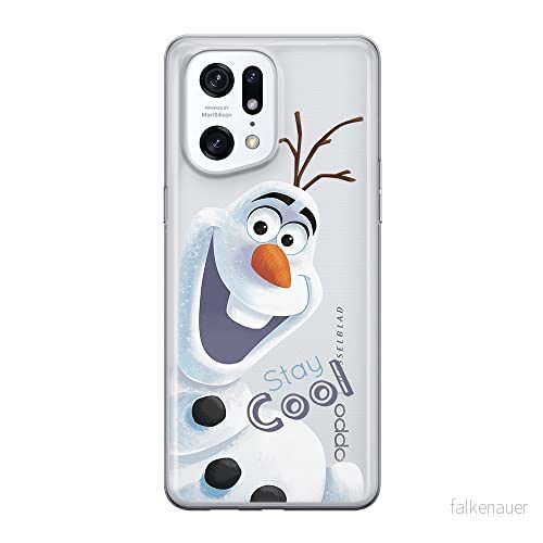 ERT GROUP mobiltelefonfodral för Oppo FIND X5 PRO originalt och officiellt licensierat Disney mönster Olaf 001 optimalt anpassad till formen på mobiltelefonen, gedeeltelijk transparant 5905511400392
