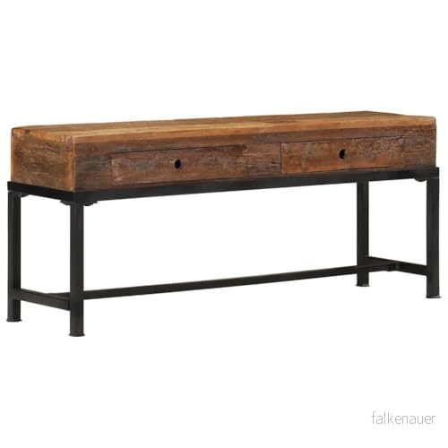 Tv bänk 110x30x46 cm massivt återvunnet trä 8720845696207