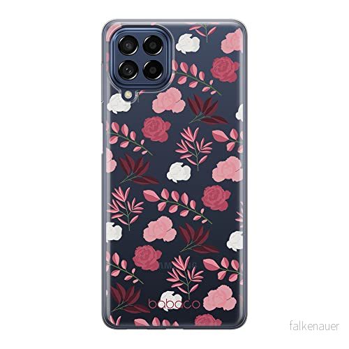 ERT GROUP mobiltelefonfodral för Samsung M53 5G originalt och officiellt licensierat Babaco mönster Flowers 020 optimalt anpassad till formen på mobiltelefonen, gedeeltelijk transparant 5905511386030